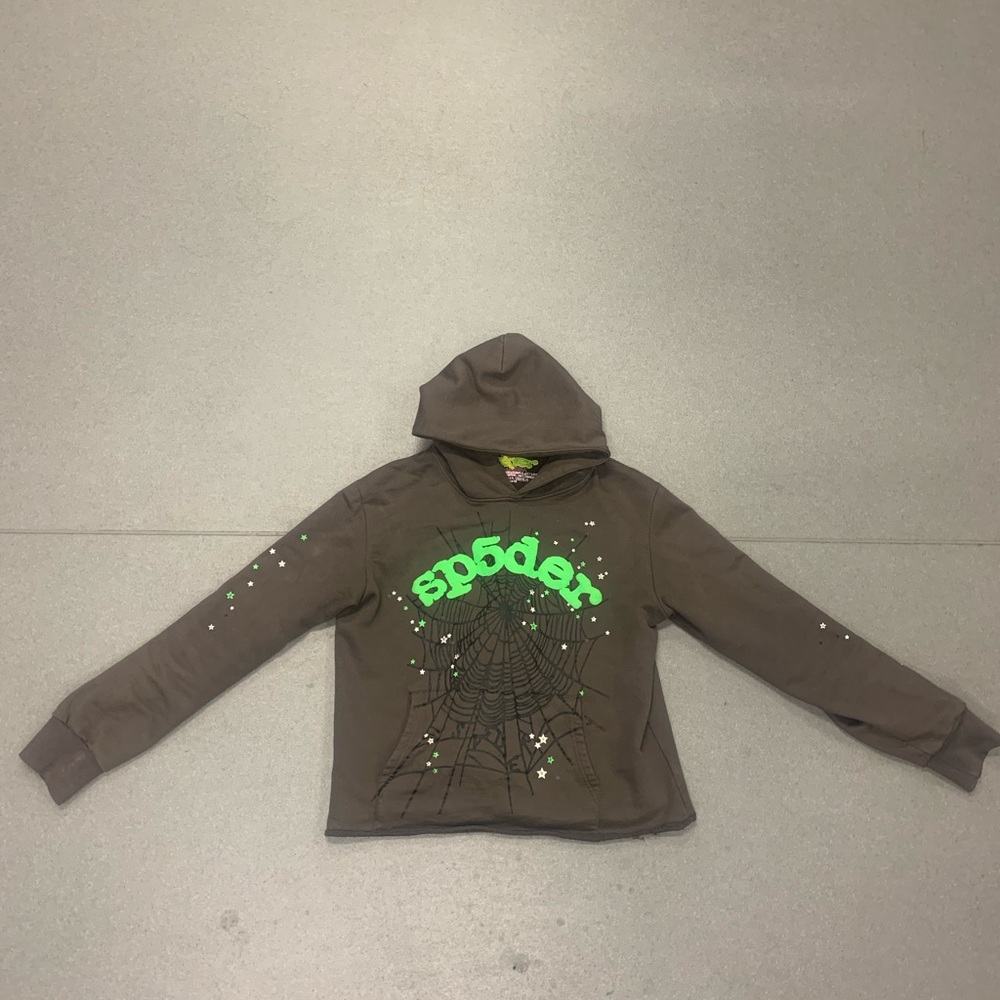 Green Sp5der Hoodie